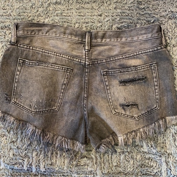 Free People Loving Good Vibrations Fray Hem Denim - Picture 9 of 11